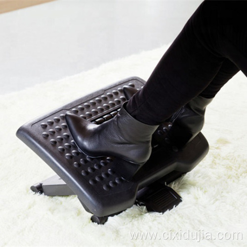 Office adjustable plastic floding plastic massage Footrest